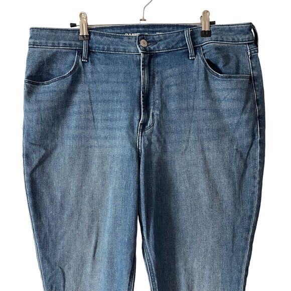 Old Navy Plus 16 Jeans High Rise Wow Straight Stretch Medium Blue - Picture 5 of 9